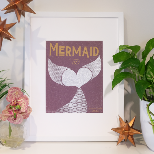 Mermaid at Heart Print 8" x 10"